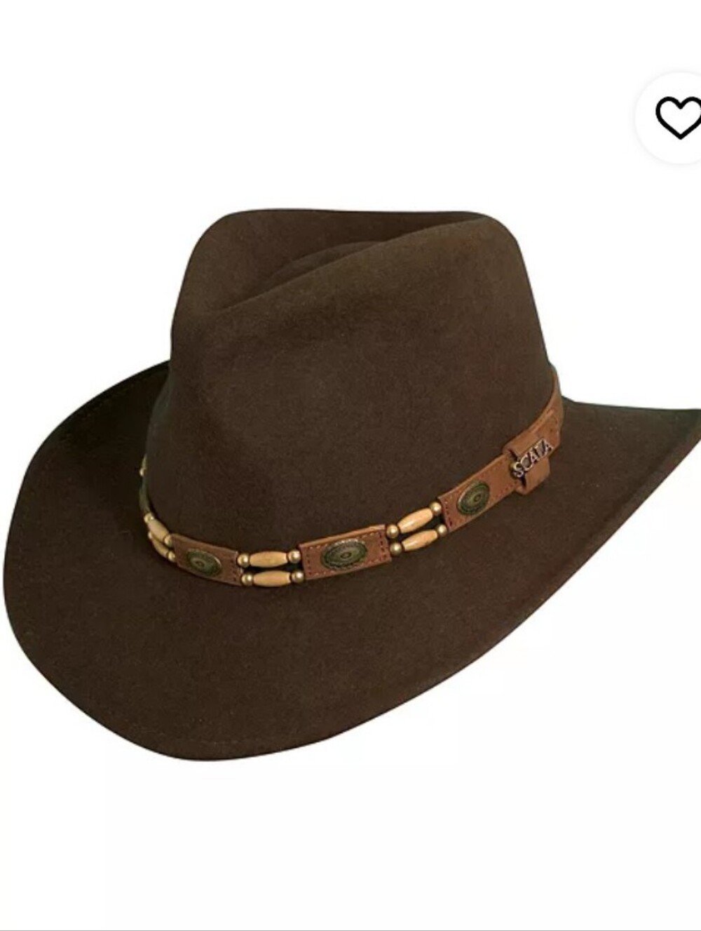 Scala Wool Felt Four Seasons Dorfman Pacific Classico Dark Green Cowboy Hat